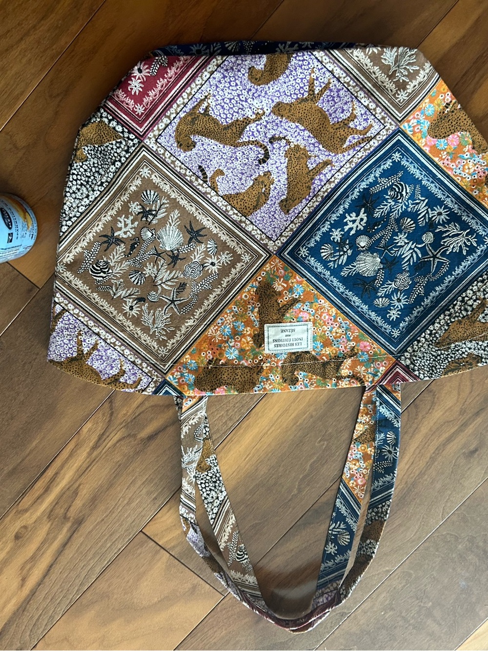Sezane x inoui Patchwork Tote Bag - Multicolor new - Picture 5 of 5